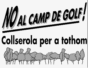 Logotip de la campanya contra el projecte de camp de golf de 1992